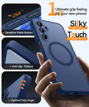 Carica l'immagine nel visualizzatore di Gallery, CANSHN Magnetica Cover per Samsung Galaxy A16 (6.7 Pollici), [Protezione Completa Della Fotocamera] Custodia Traslucida 