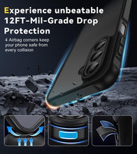 Carica l'immagine nel visualizzatore di Gallery, iVoler Cover Opaca per Samsung Galaxy A18 / A17 4G / 5G con 2 Pezzi Vetro Temperato, [Antiurto di Grado Militare] Custod
