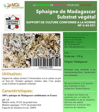 Carica l'immagine nel visualizzatore di Gallery, Sfagno del Madagascar, substrato vegetale per idrocolture, 5 litri