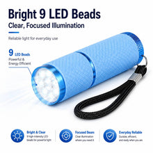 Carica l'immagine nel visualizzatore di Gallery, 4 Mini Torcia LED, Ultra Luminose Small Torce Alimentate a Batteria