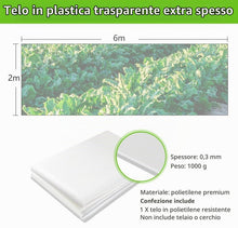 Carica l'immagine nel visualizzatore di Gallery, KAHEIGN 2 x 6m Telo Protettivo per Serra, Addensare Resistente agli Strappi, Protezione UV 5, Trasparente, per Serra I P