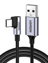 Carica l'immagine nel visualizzatore di Gallery, UGREEN Cavo USB Type-C 90 Gradi 3A QC3.0 480Mbps Ricarica Rapida (0.5M)