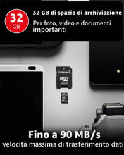 Carica l'immagine nel visualizzatore di Gallery, Intenso Premium Scheda di memoria MicroSDHC da 32 GB (con Adattatore SD), Class 10 UHS-I