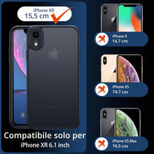 Carica l'immagine nel visualizzatore di Gallery, FLLAO Opaca Cover for iPhone XR con 2 Tempered Glass