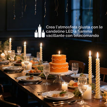 Carica l'immagine nel visualizzatore di Gallery, Candele Finte LED Senza Fiamma 6 Pezzi, 25.5cm Avorio con Telecomando e Timer, Candele Spiralate a Batteria Fiamma oscil