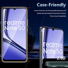 Carica l'immagine nel visualizzatore di Gallery, Datree 2 Pezzi per Realme Note 50/Realme C51 Pellicola Vetro Temperato, 9H Protezione Anti Graffio Amichevole Pellicola 