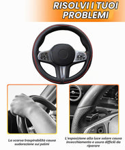 Carica l'immagine nel visualizzatore di Gallery, Flaconi Copri Volante per Auto,Coprivolante Auto,Accessori Autos Interno,Coprivolante in Finta Pelle,Copri Sterzo Traspi