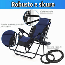 Carica l'immagine nel visualizzatore di Gallery, corda elastica per sdraio Universale 4 pezzi (2x2,2m+2x1,4m) per zero gravity pieghevole sdraio da giardino, La corda co