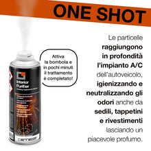 Carica l'immagine nel visualizzatore di Gallery, Errecom Interior Purifier, Spray Igienizzante Climatizzatore Auto e Abitacolo | Neutralizza Odori Persistenti e Contamin