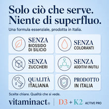 Carica l'immagine nel visualizzatore di Gallery, Vitamina D3+K2 (Dura 1 anno e 4 mesi) 500 Microcompresse – ELETTO PRODOTTO DELL’ANNO 2026 - Senza Biossido di Silice, Vi