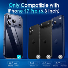Carica l'immagine nel visualizzatore di Gallery, Supdeal Custodia Trasparente per iPhone 17 Pro, Mai Gialla con Protezione Fotocamera, Cover Case in Silicone Trasparente