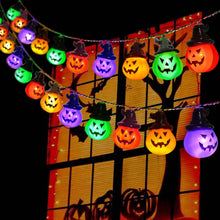 Carica l'immagine nel visualizzatore di Gallery, Decorazione per Halloween, per interni, 5 metri, 30 LED, con batteria a 30 LED, per Halloween, decorazione di Halloween,