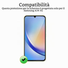 Carica l'immagine nel visualizzatore di Gallery, Vetro Temperato per Samsung Galaxy A34 5G [2 Pezzi] Vetrino Protettivo Pellicola Protezione Schermo
