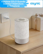 Carica l'immagine nel visualizzatore di Gallery, eSynic 2 in 1 Sveglia Luminosa Alba e Macchina Rumore Bianco, Luce Notturna Display Dimmerabile, 30 Suoni Rilassanti, Ti