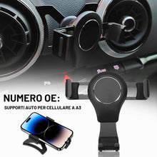 Carica l'immagine nel visualizzatore di Gallery, Porta Telefono Audi A3 8V Supporto Telefono Gravity Auto Lock Stabile Senza Jitter per A3 S3 RS3 8 V 2013–2019 Prese d'a