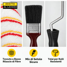 Carica l'immagine nel visualizzatore di Gallery, Fit For The Job Kit di decorazioni per la casa da 10 pezzi, vassoio per pittura e set di rulli con pennello, telo antipo