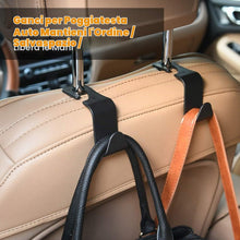 Carica l'immagine nel visualizzatore di Gallery, URAQT 6 Pezzi Ganci Poggiatesta Auto, Ganci Auto Sedile, Gancis Organizzatore Conservazione per Sedile Posteriore Univer