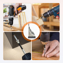 Carica l'immagine nel visualizzatore di Gallery, 9 Pezzi Magnetic Screwdriver Drill Bit Set, K5 Trapano ad Alta Magnetica, Punte Avvitatore Calamitate per Avvitatore Pro
