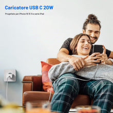 Carica l'immagine nel visualizzatore di Gallery, Adattatore USB C da 20 W, caricatore USB C per iPhone 16/16Pro/16Pro Max/16Plus/15Pro/15Pro Max/15Plus/15/14/13/12/11 SE