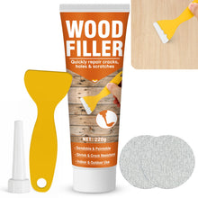 Carica l'immagine nel visualizzatore di Gallery, Stucco per Legno Bianco, Verniciabile e Levigabile Stucco per Legno Riempitivo per Crepe, Buchi e Danni, Basso Odore e R
