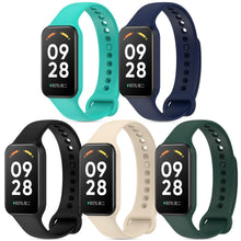 Carica l'immagine nel visualizzatore di Gallery, 5 Pezzis Cinturini Compatibile con Xiaomi Smart Band 8 Active e Redmi Smart Band 2, Cinturino in Silicone Morbido di Ric