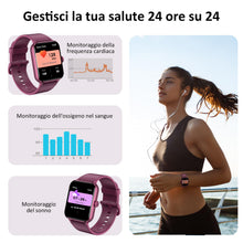 Carica l'immagine nel visualizzatore di Gallery, Blackview Smartwatch Uomo Donna, Effettua e Rispondi alle Chiamate,1,85'' Orologio Intelligente Fitness,Cardiofrequenzim