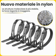 Carica l'immagine nel visualizzatore di Gallery, Offgridtec Fascette fermacavo riutilizzabili autobloccanti, 7,6 mm x 150 mm, resistenti al calore e al freddo, organizza