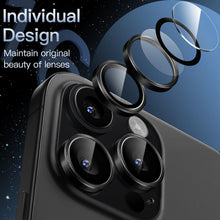 Carica l'immagine nel visualizzatore di Gallery, JETech Pellicola Protettiva Fotocamera per iPhone 16 Pro/16 Pro Max, Nero