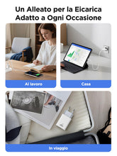 Carica l'immagine nel visualizzatore di Gallery, Caricatore USB C, Caricatore per iPhone 17 16 15 14 13 12 Pro Max Samsung S24 S23 Ultra iPad Pixel, Spina Presa USBC Ric
