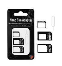 Carica l'immagine nel visualizzatore di Gallery, FLLAGG20 1X Adattatore SIM 3in1 Nano Micro Standard Nero con Pin Estrazione