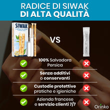 Carica l'immagine nel visualizzatore di Gallery, ORINKO® Siwak Naturale x3 con Custodia x1 - Spazzolino Ecologico per Denti - Miswak Africano per Pulizia, Sbiancamento e