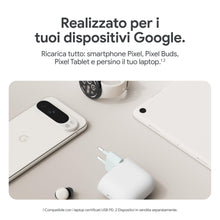 Carica l'immagine nel visualizzatore di Gallery, Caricatore Google USB-C 45 W - Caricatore per la ricarica rapida di smartphone Pixel - Compatibile con i prodotti Made b