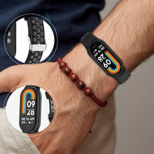 Carica l'immagine nel visualizzatore di Gallery, Cinturini per Xiaomi Band 8, Regolabile Silicone Cinturino di Ricambio per Xiaomi Mi Band 8, Sportivo Braccialetto Ricam