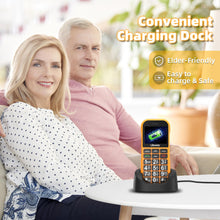Carica l'immagine nel visualizzatore di Gallery, CHAKEYAKE GSM Telefono Cellulare per Anziani con Tasti Grandi, telefoni cellulari per anziani Supporto SIM Doppio, 1800m