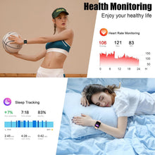 Carica l'immagine nel visualizzatore di Gallery, 2026 Nuovo Smartwatch Uomo Donna, 100+ Sportive Fitness Tracker con Sonno Contapassi Cardiofrequenzimetro, 1.96" Smartwa