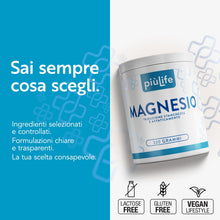 Carica l'immagine nel visualizzatore di Gallery, Magnesio in Polvere, Carbonato e Acido Citrico PiùLife, 320 g
