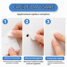 Carica l'immagine nel visualizzatore di Gallery, Copri Viti Bianco Adesivo 322 Pezzi 5 Misure PVC Antiruggine Mobili Armadi