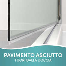 Carica l'immagine nel visualizzatore di Gallery, Engelbach® Guarnizione Doccia Sottoporta - Per porte in vetro 5-8 mm - Profilo in gomma extra spesso - Impermeabile e fa