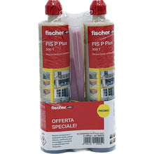Carica l'immagine nel visualizzatore di Gallery, Fischer Bi-Pack Tassello Chimico FIS P PLUS 300 T, Ancorante Resina Poliestere per Fissaggio Tende da Sole, Antenna tv, 