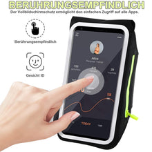 Carica l'immagine nel visualizzatore di Gallery, Bracciale Sportivo con Tasca per Auricolari, PortaCellulare per iPhone 15 Pro Max/14/13/12/11, Galaxy S24 Ultra/S23/S22,