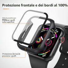 Carica l'immagine nel visualizzatore di Gallery, Mugust [3 Pezzi] Cover Con Vetro Temperato per Apple Watch SE3/SE2/SE/Serie 6/Serie 5/Serie 4 44mm, Custodia Rigida Prot