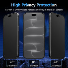 Carica l'immagine nel visualizzatore di Gallery, Pellicola Privacy Opaca per iPhone 18 Pro Max