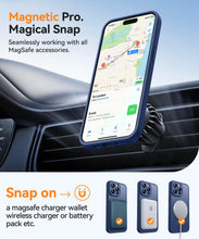 Carica l'immagine nel visualizzatore di Gallery, CANSHN Cover Magnetica per iPhone 15 Pro, Compatibile con MagSafe, [Protezione Completa Della Fotocamera], Custodia Tras