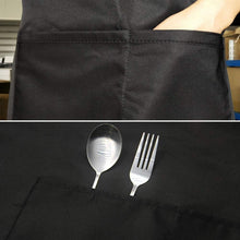Carica l'immagine nel visualizzatore di Gallery, Viedouce 2 Pezzi Grembiule da Cucina Chef,Grembiule da Ristorante BBQ Bar Chef Cucina,Regolabile Grembiuli con Tasche Ch