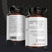 Carica l'immagine nel visualizzatore di Gallery, Nutracle Carbone Attivo Vegetale 120 compresse da 500mg - Integratore contro Gonfiore Addominale e Gas Intestinale Flatu