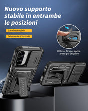 Carica l'immagine nel visualizzatore di Gallery, Lanhiem Cover per Samsung Galaxy A18/A17 4G 5G/A16/A26 5G, Antiurto, Nero