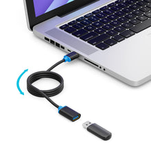 Carica l'immagine nel visualizzatore di Gallery, deleyCON 3,0m USB 3.0 Super Speed Prolunga - Connettore a Presa - Tecnologia USB 3.0 Super Speed fino a 5 Gbit/s - Nero/