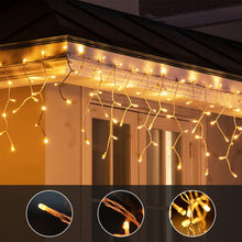 Carica l'immagine nel visualizzatore di Gallery, WOWDSGN Luci Natale Esterno Cascata 15M 660LED, Luci di Natale da Esterno, Tenda Luminosa Natale con Timer, 8 Modalità, 