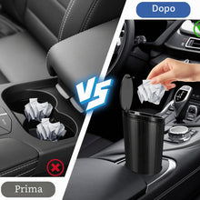 Carica l'immagine nel visualizzatore di Gallery, 2 Pezzi Pattumiera per Auto con Coperchio, Con 4 Rotoli Sacchetti