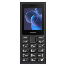 Carica l'immagine nel visualizzatore di Gallery, Nokia 105 2G Black - Display 2", Batteria 1000mAh, Torcia Dual LED, Dual SIM, FM radio, MP3, USB Type-C, 4MB RAM, Memori